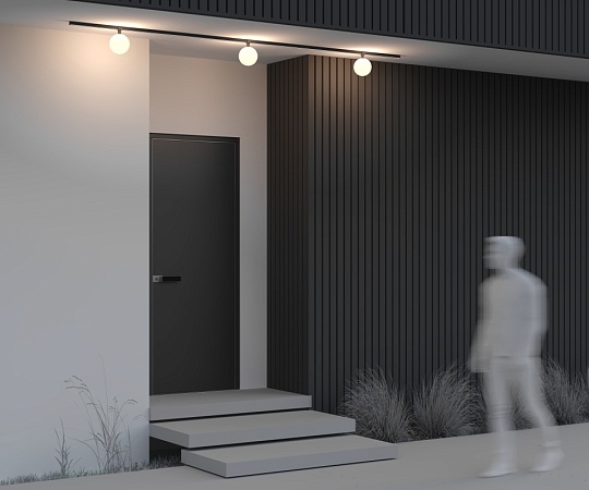 Уличный трековый светильник Outdoor O-TR01-2-S-9WB3K - фото