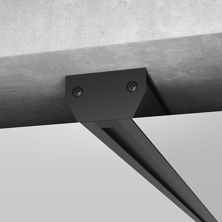 Basic System Алюминиевый профиль для монтажа в натяжной потолок однофазного шинопровода черный 2м 85234/00 Elektrostandard - фото