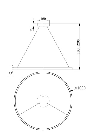 Подвесной светильник Maytoni Rim MOD058PL-L54BS4K - фото
