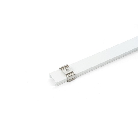 Профиль алюминиевый накладной, белый, CAB262 - фото