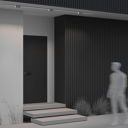 Уличный трековый светильник Outdoor O-TR01-2-S-10WW3K - фото