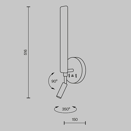 Настенный светильник (бра) Maytoni MOD214WL-L8W3K1 - фото