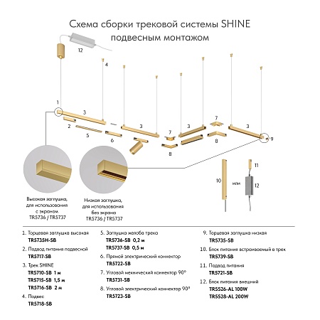 Трековый светильник Denkirs SHINE BASE TR5710-SB - фото