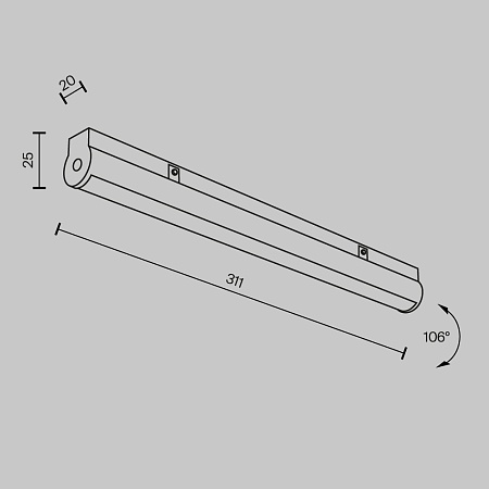 Трековый светильник Technical Basis Rot TR183-1-12WTW-B - фото