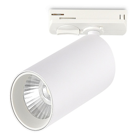 Св-к трек. Белый LED 1*10W 4000K 900Lm Ra>90 36 IP20 DxH- 220V ST382.546.10.TRIAC - фото