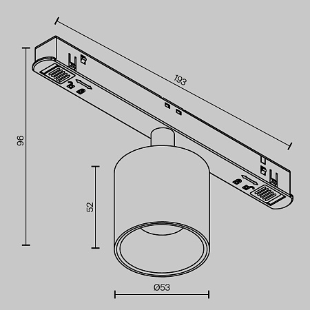 Трековый светильник Technical Alfa S TR132-4-7W-DS-B - фото