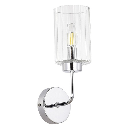 Светильник настенный Хром/Прозрачный E14 1*40W SLE1127-101-01 - фото
