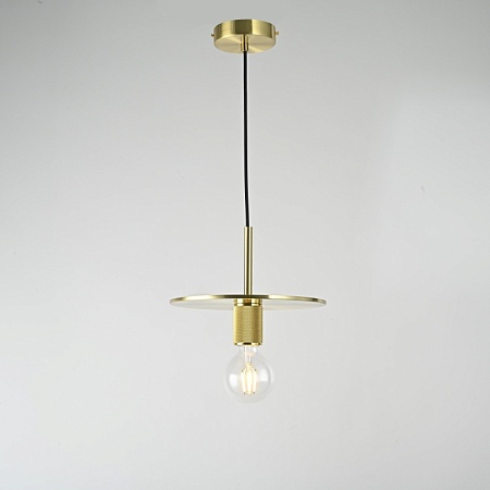 Подвесной Светильник Rh Utilitaire Disk Shade Pendant Brass Imperiumloft 123643-22 - фото