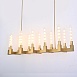 Люстра Canelle Linear Chandelier 12 Modern Brass Imperiumloft 84598-22 - фото