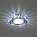 Светильник встраиваемый с синей LED подсветкой Feron CD904 потолочный MR16 G5.3 прозрачный - фото
