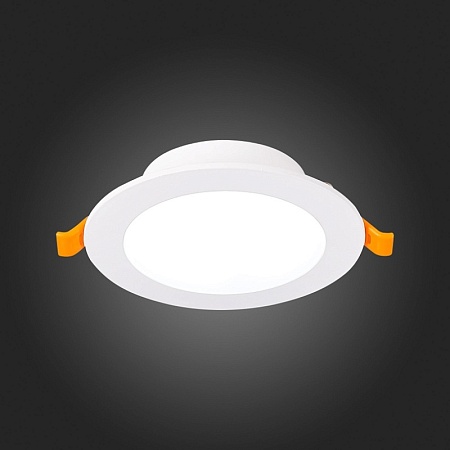 Св-к встр. Белый LED 1*8W 4000K 640Lm Ra80 110° IP20 D120xH30 220-240V ST210.548.08 - фото