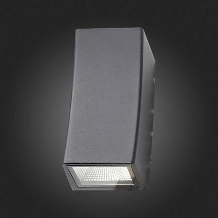 Светильник уличный настенный ST-Luce Черный кварцевый LED 2*5W 4000K SL088.421.02 - фото