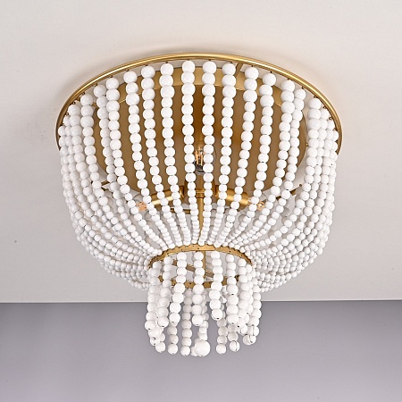 Люстра Jacqueline Clear Flush-Mount Brass Imperiumloft 186173-22 - фото