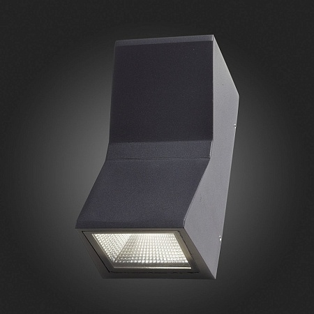 Светильник уличный настенный ST-Luce Черный кварцевый LED 2*7W 4000K SL088.431.02 - фото