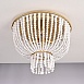 Люстра Jacqueline Clear Flush-Mount Brass Imperiumloft 186173-22 - фото