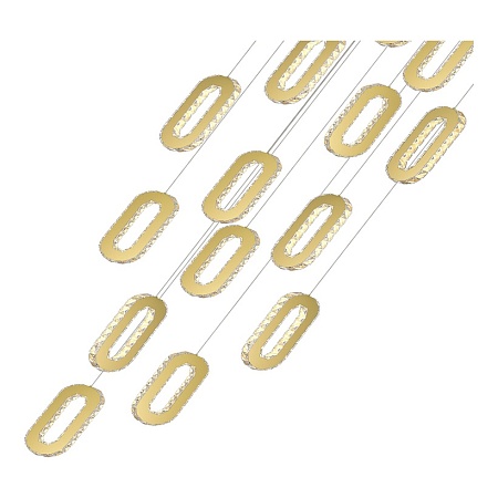Светильник подвесной ST-Luce Золотистый/Золотистый, Прозрачный LED 18*9W 3000K SL6506.203.18 - фото