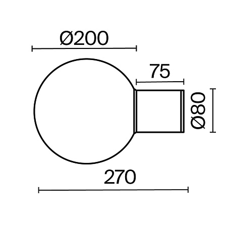 Настенный светильник (бра) Outdoor O598WL-01B1 - фото