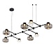 Светильник подвесной ST-Luce Черный/Дымчатый, Прозрачный LED 8*3W 3000K SL6005.403.08 - фото