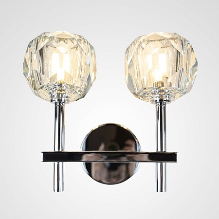 Бра Boule De Cristal Double Sconce Chrome Imperiumloft 156049-22 - фото