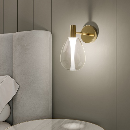 Настенный светильник Eurosvet 60175/1 латунь - фото