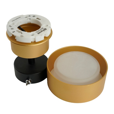 Светильник настенный HL3670 AURA 12W, 230V, GX53, золото - фото