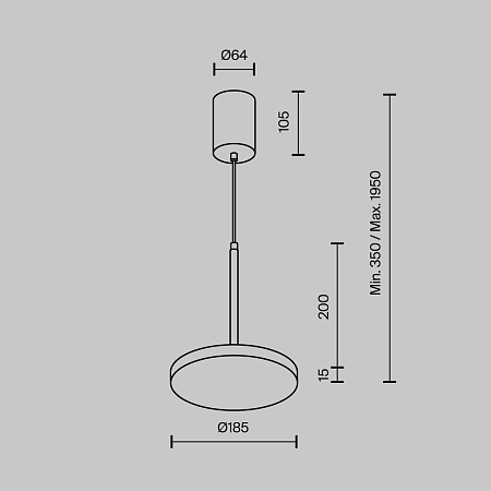 Подвесной светильник Technical Plato P076PL-L12W4K-BS - фото