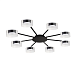 Потолочная люстра Arte Lamp ALIUS A8042PL-8BK - фото