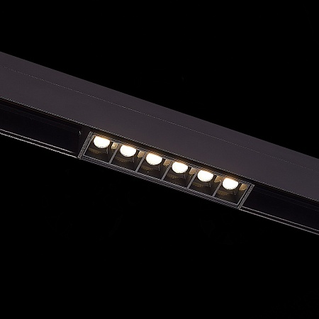 Магнитный трековый светильник Черный LED 1*6W 4000K 532Lm Ra>90 36° IP20 L115xW22xH44 4 ST361.446.06 - фото