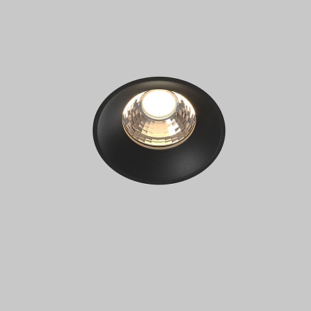 Встраиваемый светильник Technical Round DL058-12W3K-TRS-B - фото