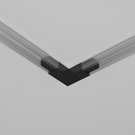 Угловой коннектор питания с вводом питания Unity черный - фото