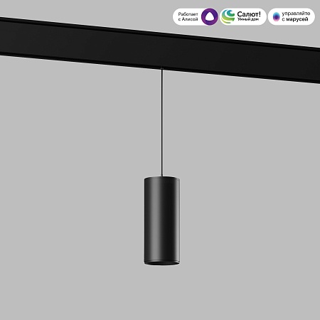 Умный трековый светильник 15W 2700-6500K Dim Amend чёрный Slim Magnetic 85073/01 Elektrostandard - фото