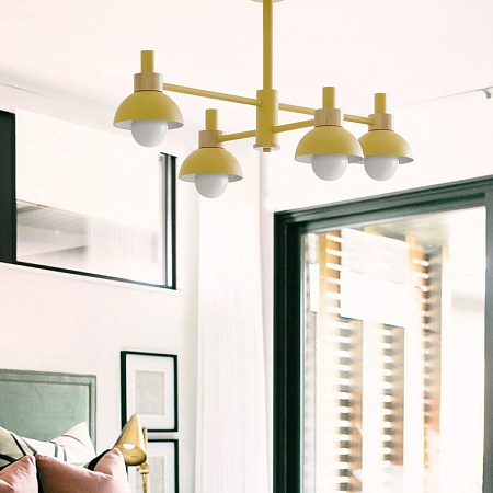Люстра На Штанге Fanta A 4 Lights Yellow Imperiumloft 193155-26 - фото