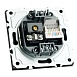 Розетка TV + компьютерная RJ-45 (механизм), STEKKER, RST00-5106-05, серия Эмили, черный уголь, soft touch - фото