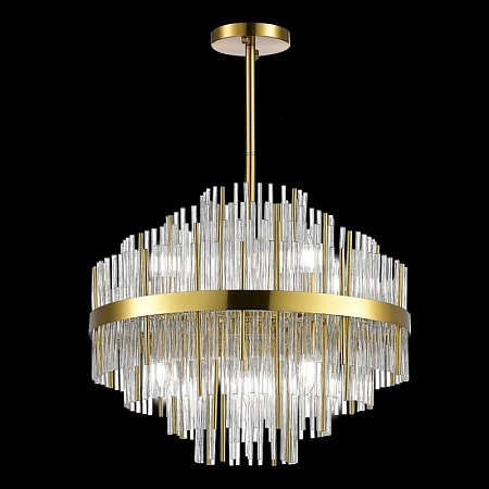 Люстра подвесная ST-Luce Латунь/Прозрачный E14 9*60W SL1634.303.09 - фото