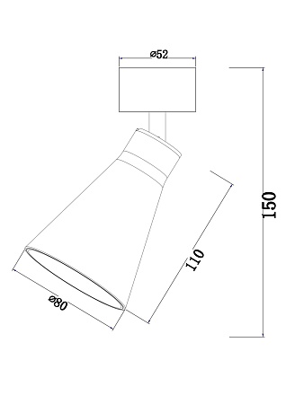 Потолочный светильник Technical Virar C061CL-01MG - фото