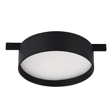 Магнитный трековый светильник Черный LED 1*12W 3000K 500Lm Ra>80 100° IP20 D113xH34 24V ST670.436.12 - фото