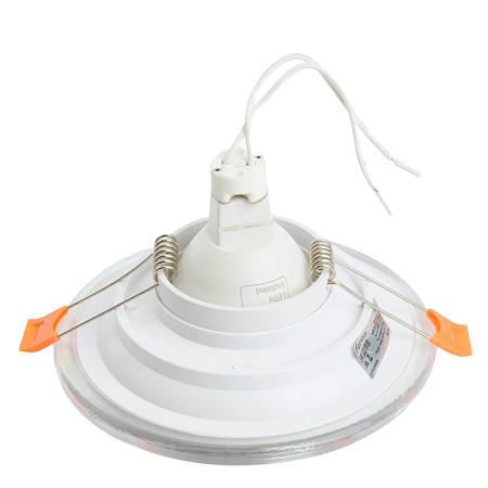 Светильник встраиваемый Feron DL8270 потолочный MR16 G5.3 прозрачный, белый - фото