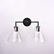Бра Rh Utilitaire Funnel Shade Double Sconce Black Imperiumloft 123266-22 - фото
