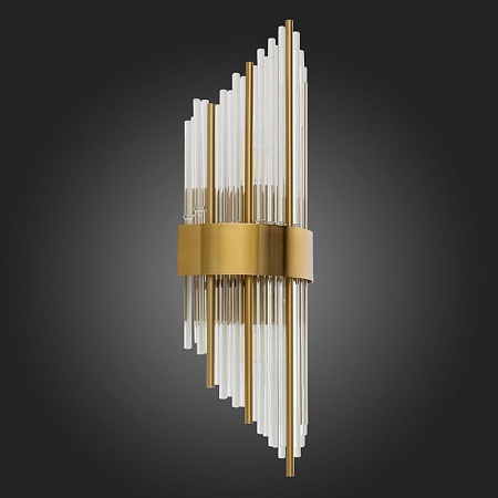 Светильник настенный ST-Luce Латунь/Латунь, Прозрачный E14 2*60W SL1158.301.02 - фото