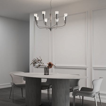 Подвесной светильник Eurosvet 60167/8 никель - фото