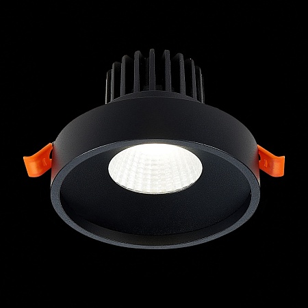 Св-к встр. Черный LED 1*10W 4000K 750Lm Ra>90 38° IP20 D100xH75 170-240V ST751.448.10 - фото