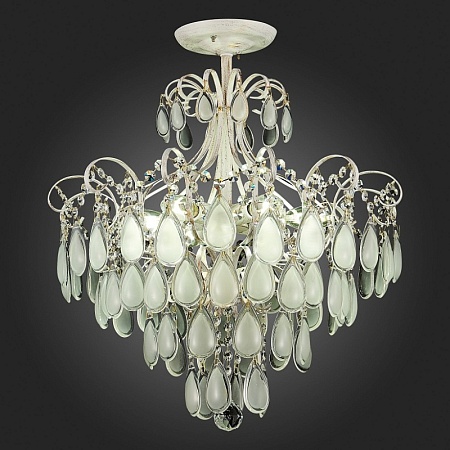 Светильник потолочный Золотистый/Белый матовый E14 6*60W SLE160302-06 - фото