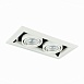 Св-к встр. Черный, Белый GU10 2*50W IP20 L245xW126xH70 220V Без ламп ST250.558.02 - фото