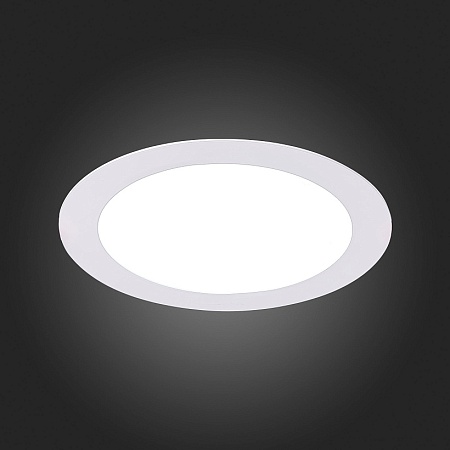 Св-к встр. Белый LED 1*12W 4000K 900Lm Ra80 110° IP20 D120xH30 220-240V ST210.548.12 - фото
