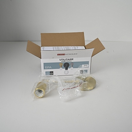 Бра Rh Utilitaire Single Sconce Brass Imperiumloft 123285-22 - фото