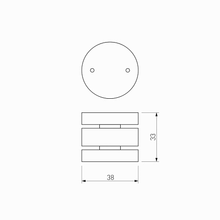 Коннектор круглый шарнирный для накладного шинопровода Slim Magnetic 85010/00 - фото