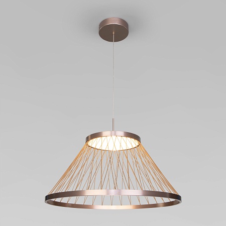 Подвесной светильник Eurosvet 40017/1 LED коричневый - фото