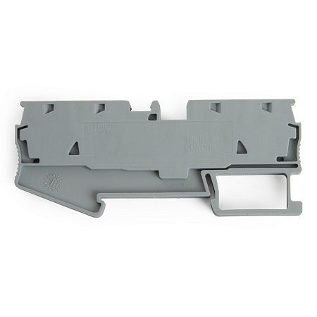 Зажим пружинный, 4-проводной проходной ЗНИ - 2,5 (JXB ST 2,5), серый STEKKER - фото