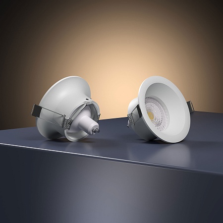 Светильник встраиваемый Andi GU10 белый 25058/01 Elektrostandard - фото