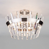 Потолочный светильник Eurosvet 10111/5 сатин-никель/прозрачный хрусталь Strotskis